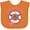 Orange, variant on Inktastic Nautical Little Sister Girls Baby Bib