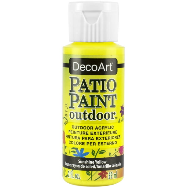 Decoart Patio Paint 2 Oz Sunshine, Patio Paint Outdoor