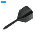 thumbnail image 3 of Uxcell Integrated Dart Shaft Flights, 6 Pack Durable Dart Flight Set, Transparent Black, 3 of 5