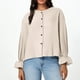 thumbnail image 2 of Sudadera con capucha gris,Camiseta sin mangas de algodón para mujer, cuello en U con hebilla, color liso, informal, para invierno, sopatenor, 2 of 8
