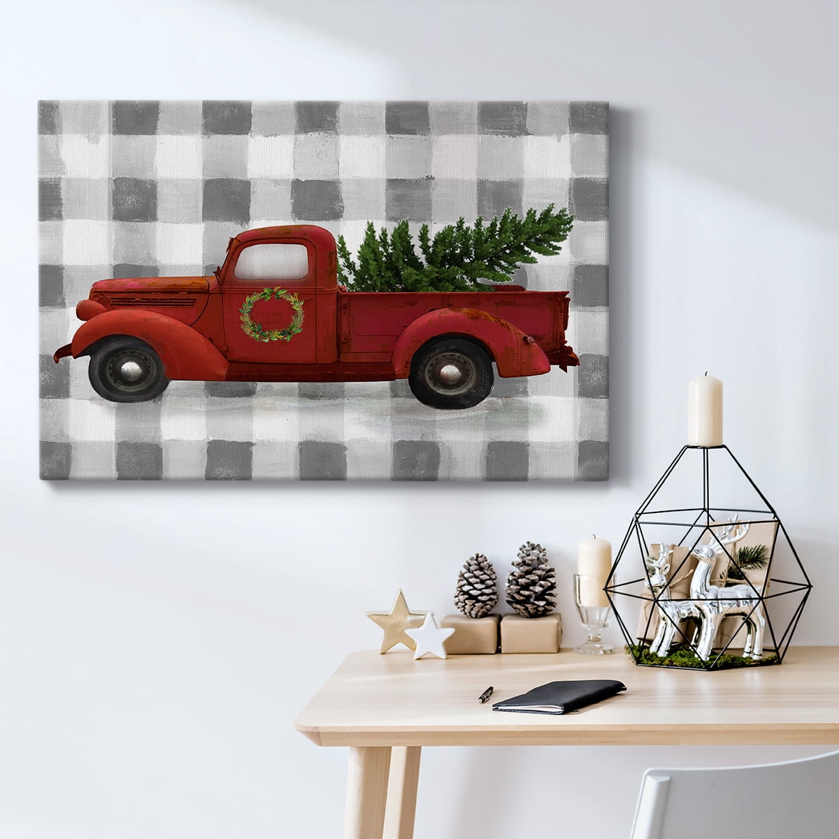 Buffalo Check Truck- Gallery Wrapped Canvas