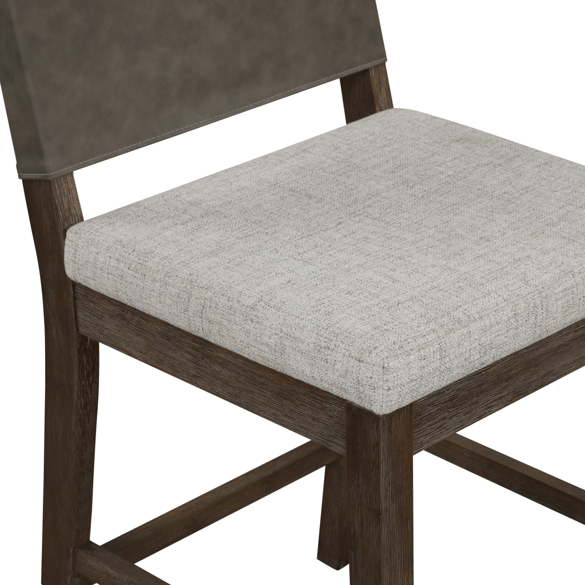 Nathan James Linus Modern Upholstered Counter Height Bar Stool