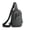 Gray, variant on Men's Chest Bag, Crossbody Shoulder Sling Pack with USB Charging Port, Water-Resistant Fabric, Large Capacity, Lightweight and Comfortable Design for Everyday Carry, Travel, Work, Outdoor Activities