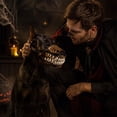 thumbnail image 6 of Hell Hound Monster Latex Dog Muzzle, Scary Terror Beast Teeth Mask with Adjustable Straps, Anti Bark Chew Pet Costume for Halloween Cosplay, 6 of 9