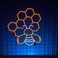 thumbnail image 3 of Handmadetneonsign Honeycomb Neon Sign, Bee Lover Wall Art Decor, Bee Lover Gifts, Bedroom Wall Decor, 3 of 5