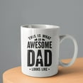 thumbnail image 2 of This Is What an Amazing Dad Looks Like Coffee Mugs 15 OZ Sublimation Mugs,Double-sided Printing Ceramic Cups Ceramic Mugs for Coffee,Tea,Hot Cocoa, 2 of 4