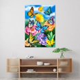 thumbnail image 3 of 5D Diamond Painting AB Steine Schmetterlinge mit Blumen, 3 of 10