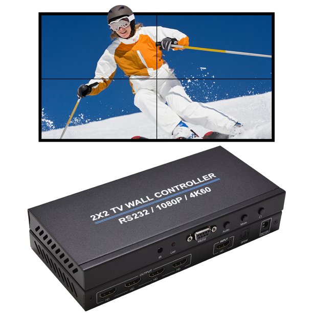 Controlador De Pared De Video Procesador de pantalla de video compatible con HDMI Empalmador 4K 60HZ Procesador de costura de video