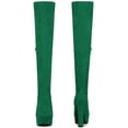 thumbnail image 2 of Unique Bargains Women's Block Heel Platform Over the Knee Thigh High Boots, 2 of 6