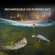 thumbnail image 2 of USB Rechargeable LED Twitching Fish Lure Electric Bait Life-Like Vibrate Fishing Lure Triple Hook Electronic Fishing Baits, 2 of 5