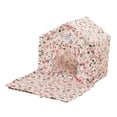 thumbnail image 3 of Casa para gatos, tienda para mascotas, cama para gatitos, perrera desmontable, cama para perros pequeños con cojín para centro de actividades de flores rosadas, 3 of 8