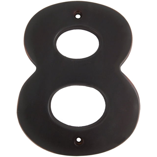 House Number Stone Harbor Hardware #8, 13 cm, bronce vintage