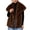 Brown, variant on KICILVS Faux Fur Vest Women Shawl Collar Sleeveless Fuzzy Open Front Coat Warm Winter Outerwear Fashion Clothing