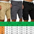 thumbnail image 3 of Mens Cargo Shorts Pants Casual Summer Beach Sport Gym Trousers Plain Elastic, 3 of 6