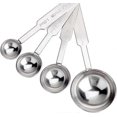 thumbnail image 3 of Juego de cucharas medidoras, juego de cucharas de metal de acero inoxidable de primera calidad, cucharada y cucharadita, para medir con precisión ingredientes líquidos o secos, para cocinar, 3 of 5