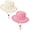 Beige+pink, variant on UPF 50+ Kids Sun Hat Lightweight Quick Dry Foldable Bucket Hat, Adjustable Safari Fishing Hat for Boys and Girls