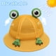 thumbnail image 4 of Sombrero de malla transpirable para niños con circunferencia de la cabeza de 48 a 52 cm, sombrero para el sol, sombrero de verano con dibujos de rana, sombrero de pescador para bebé, 4 of 5