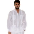thumbnail image 6 of Bohio Guayabera Shirt For Men - Linen Chacavana 4-Pocket Beach Wedding Mexican (8) Colors -Mls501, 6 of 8