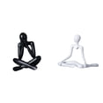 thumbnail image 1 of Escultura De Figura De Pensador Abstracto, Estatua Decorativa Coleccionable Moderna, Adorno De Escritorio único Y Creativo Para Sala De Estar, Entrada, Dormitorio, Estantería, Decoración Del, 1 of 8