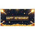 thumbnail image 4 of Black Background Banner with Golden Stars and Sparkles for Happy Retirement Party Backdrop Decorations Photo Booth Props Retirement Celebration Event Supplies, 4 of 7
