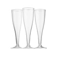 thumbnail image 1 of Paquete de 10 copas de champán desechables de plástico transparente, copas altas de cóctel, copas de vino tinto y copas de martini, imprescindibles for fiestas, 1 of 2
