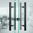 thumbnail image 3 of Jaladeras Puerta Cristal Acero Inoxidable Tipo H Negro 100cm Xtellar negro, 3 of 4