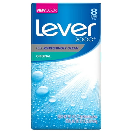 (2 pack) Lever 2000 Original Bar Soap, 4 oz, 8