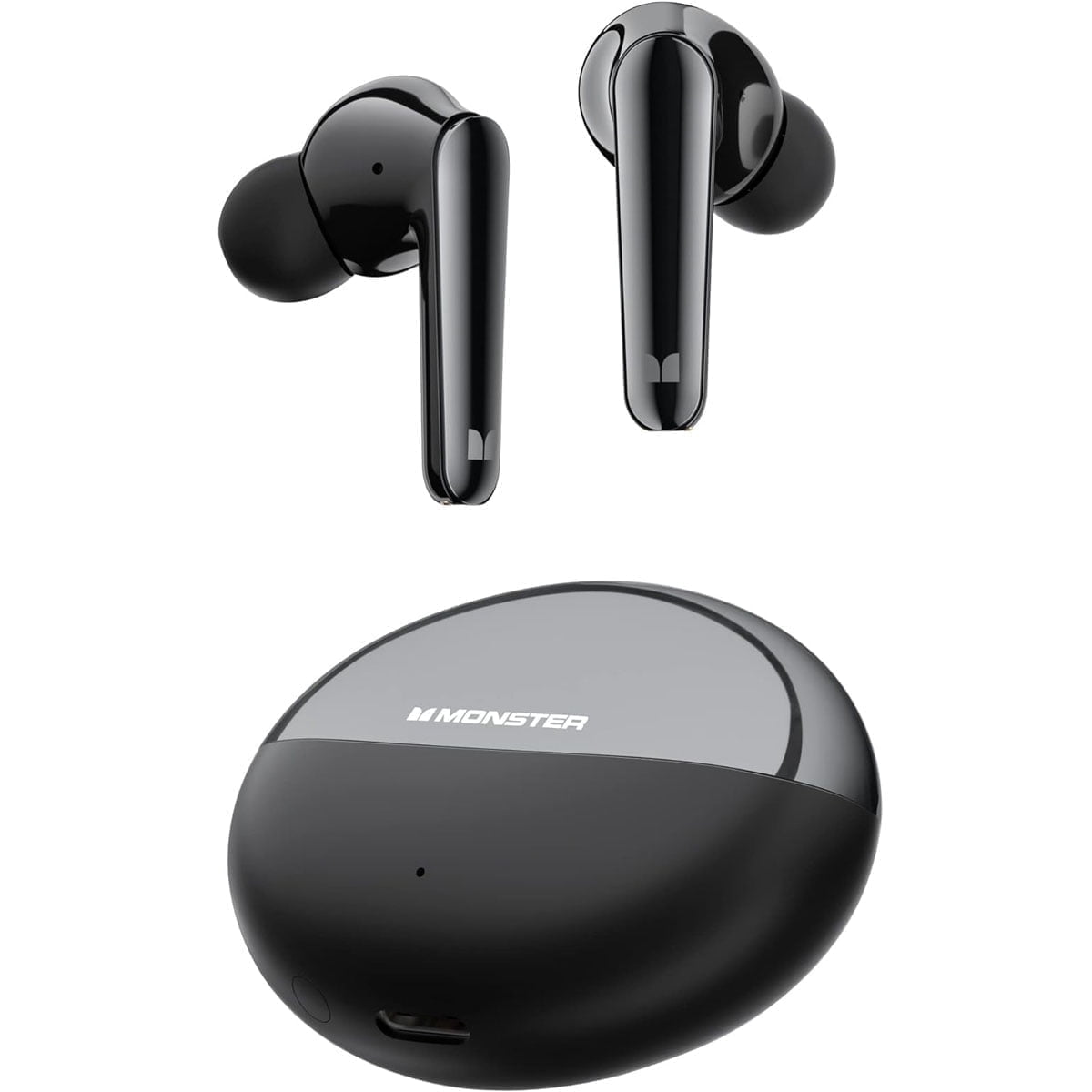 Monster Wireless Earbuds Bluetooth Earbuds HiFi Stereo, Wireless Earphones with 30H Playback, Type-C Charging, Clear Call, Touch Control, IPX6 Waterproof