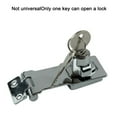 thumbnail image 4 of 1PC Locking Hasp Heavy Duty Security Hasp Staple With Keys Padlock Cupboard Shed Garage Door Locks Home Lock, 4 of 8