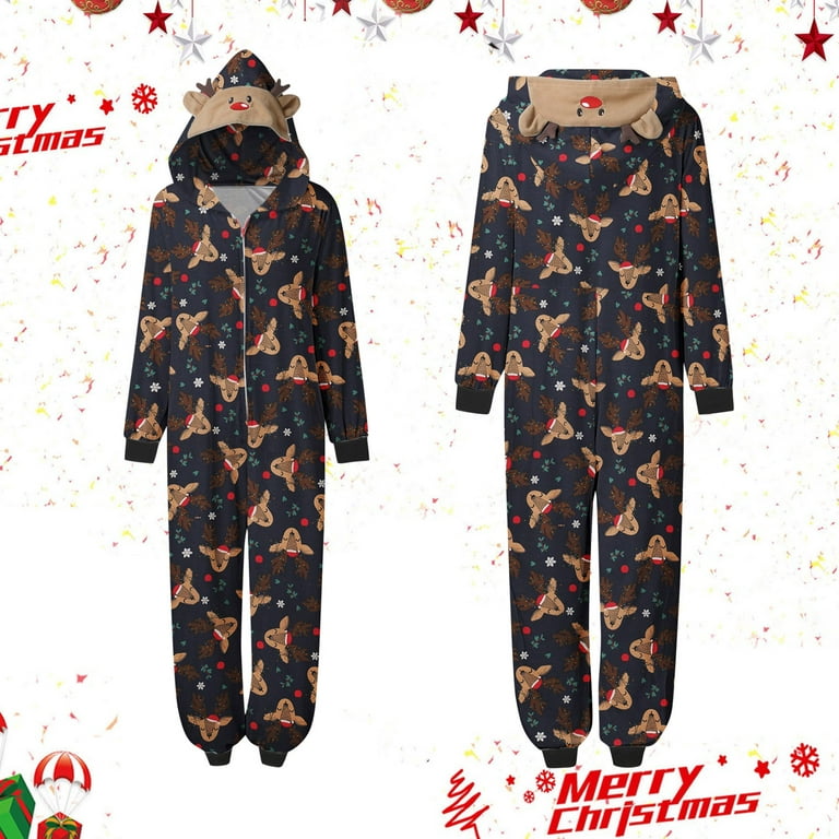 Lisingtool pajamas for women set Mommy Romper For Christmas Family
