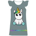 thumbnail image 1 of Vestidos de princesa de unicornio de 1 a 10 años, disfraces de fiesta de verano, vestido infantil para niñas, vestido de cumpleaños para niños, vestido de juego de rol, falda 9T Gao Jinjia LED, 1 of 2