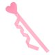 thumbnail image 2 of Cinta de gabinete con forma de corazón de San Valentín, decoración para el día de San Valentín, adorno colgante versátil Rosa, 2 of 7