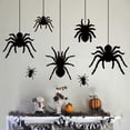 thumbnail image 4 of QTH Halloween Decorations, Extra Large Scary Spider Wall Decal Window Decor Party Supplies, 2 Sheet 51pcs, 4 of 4