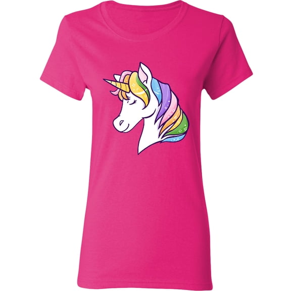 Inktastic Cute Rainbow Unicorn Women's T-Shirt