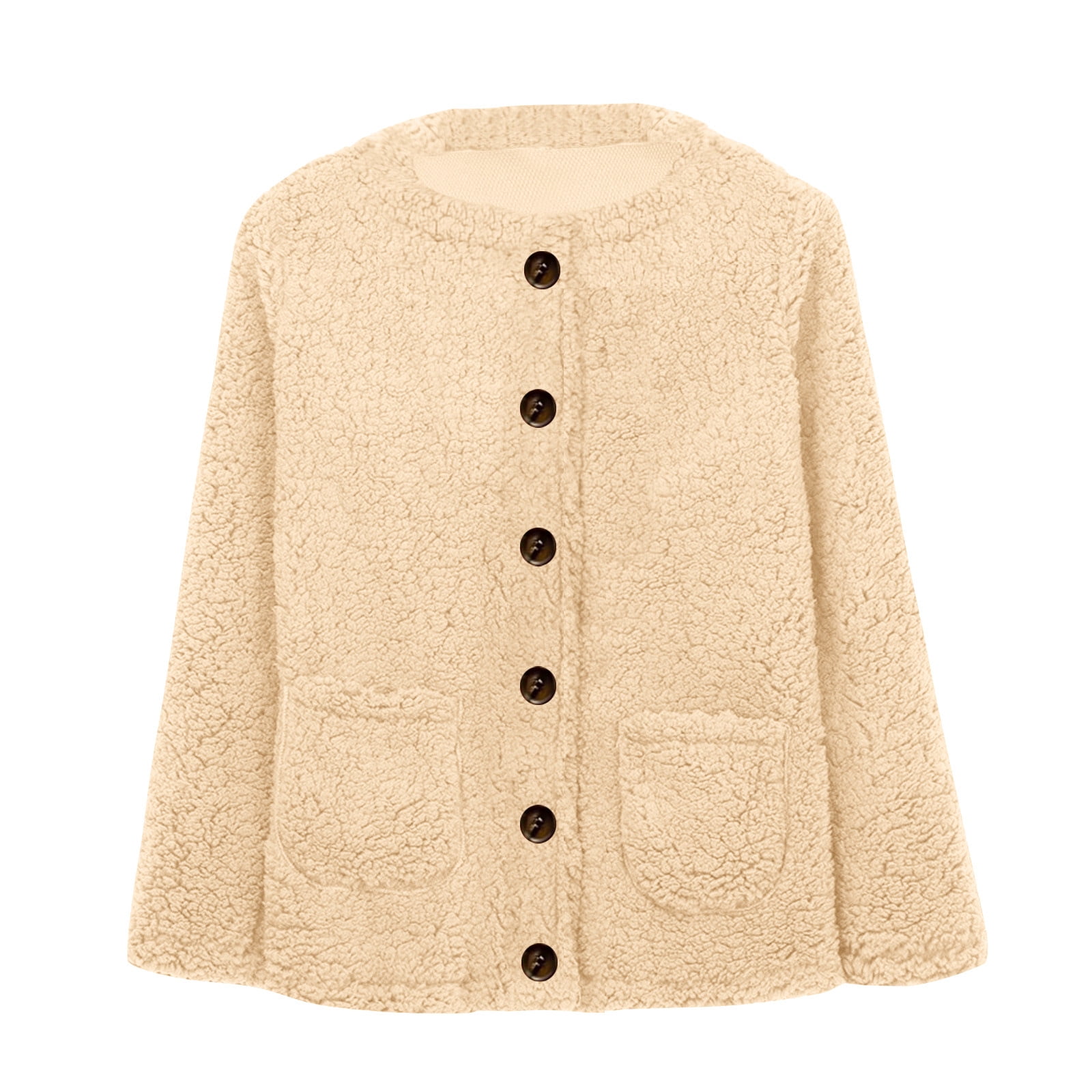 ZVAVZ My Orders Placed Recently Winter Fuzzy Popcorn Cardigan for Women Knit Oversized Sherpa Sweater Coat Long Sleeve Buttons Dwon Cardigan Sweater With Pockets Plus Size Cardigan for Women