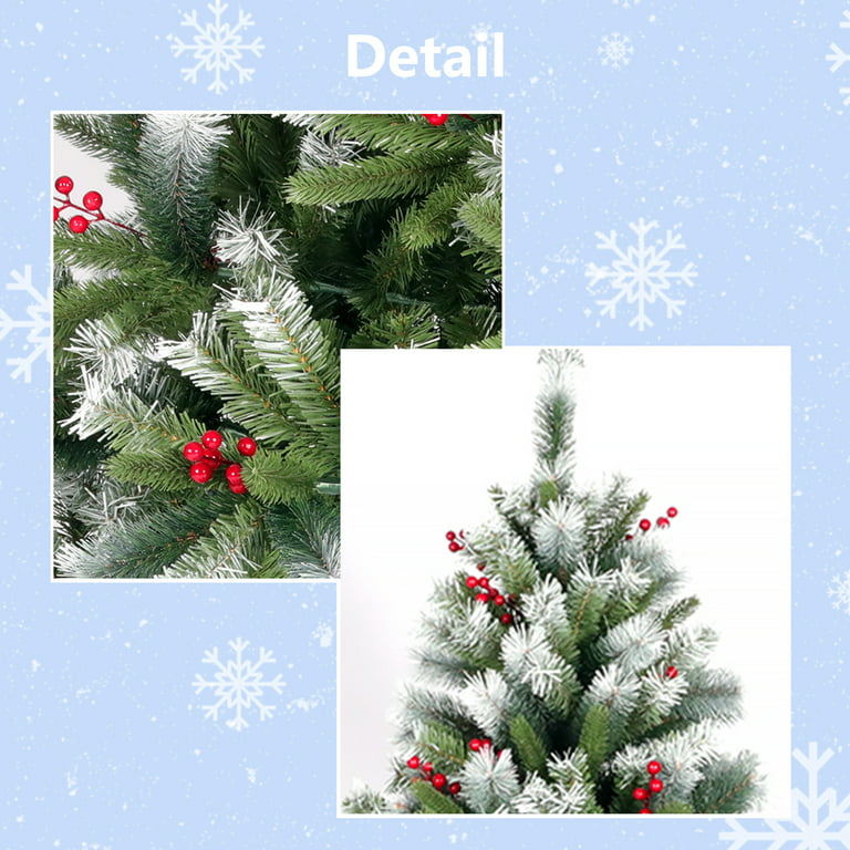 Premium Photo  Branch with red berries, christmas decor.