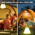 thumbnail image 2 of Solar LED Camping Lantern USB Rechargeable Portable Waterproof Light for Outdoor Hiking Fishing Emergency Home Night Lamp, 2 of 8