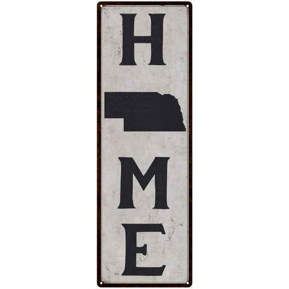 Mnotana is My Home Vintage Chic Wall Decor 8x24 Metal Sign 108240025025