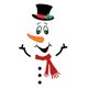 thumbnail image 2 of Snowman Refrigerador Etiqueta de refrigerador Lindo impermeable DIY de dibujos animados magnéticos Conjunto para gabinetes de cocina Puerta CT031 Gloria Imanes de refrigerador, 2 of 9