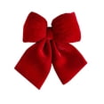 thumbnail image 7 of Red Christmas Bows Outdoor Decorations,Velvet Christmas Tree Topper Bow, Large Wreath Bow Party Supplies for Door Fireplace Stairs Railing Porch, 7 of 7