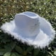 thumbnail image 3 of Paquete de 2 sombreros de vaquero, sombrero de occidental, ala para disfraz de señora y, 3 of 9