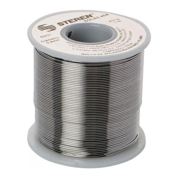 Rollo de soldadura Steren SOL63-450 450 Gramos 0,8 mm
