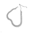 thumbnail image 3 of Korea style full diamond necklace high-grade sense butterfly clavicle chain necklace personality cold style accessories-white-Full Diamond+Snowflake, 3 of 6
