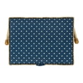 thumbnail image 6 of SINGER Large Sewing Basket Dark Teal Polka Dot Print with Matching Zipper Pouch, 6 of 6