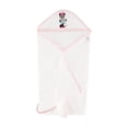 thumbnail image 4 of Disney Cudlie Baby Girl Minnie Mouse 2 Pack Rolled/Carded Hooded Towels in Tiny Stripe Print, 4 of 6