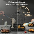 thumbnail image 7 of OSTBA Mini Waffle Maker, Waffle Bites Maker with 8 Mini 2-Inch Waffles, Nonstick Small Waffle Machine for Breakfast, Snacks & Desserts, 7 of 7