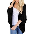 thumbnail image 1 of Cárdigan tipo kimono holgado para mujer, chal transparente con mangas de murciélago, 1 of 5