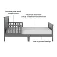 thumbnail image 4 of Child Craft Forever Eclectic Woodland Toddler Bed with Rails, Brushed Pebble, 4 of 9