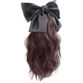 thumbnail image 1 of Yanonmyfd Fashion Curly Hair Clip on Ponytail Extensions Updohair Jaw Synthetic Fountain Wigs Girl Decors Natural, 1 of 11