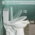 thumbnail image 2 of 19 Inch Tall Toilet for Seniors ADA High Toilet Seat Height 20” Comfort Bowl Height Toilet, Two-Piece Single Flush 1.28 GPF 12” Rough In, White,Round Bowl for Small Bathroom, 2 of 10